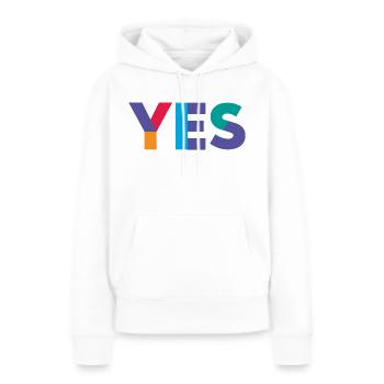 Ja, Schottland - Frauen Premium Bio Hoodie - Weiß - Vorne - Julia (174cm)