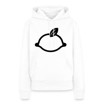 Citron - Sweat à capuche Premium bio Femme - blanc - Devant - Julia (174cm)