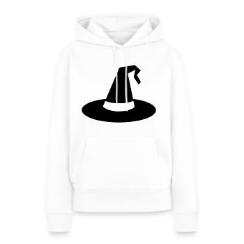 chapeau magique - Sweat à capuche Premium bio Femme - blanc - Devant - Julia (174cm)