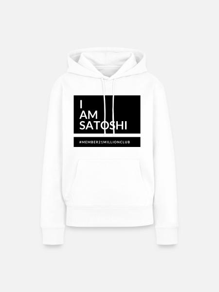 I am Satoshi - Frauen Premium Bio Hoodie - Weiß