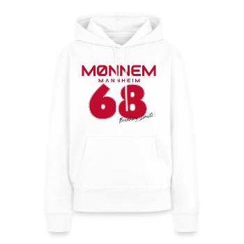 Ma ville Mannheim - Sweat à capuche Premium bio Femme - blanc - Devant - Julia (174cm)