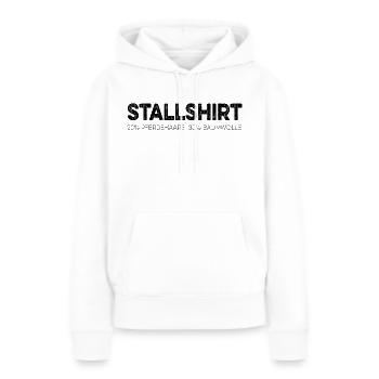 Stall Pferd Pferdeliebe Reiterin lustig - Frauen Premium Bio Hoodie - Weiß - Vorne - Julia (174cm)