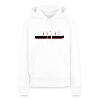 Titanic - Frauen Premium Bio Hoodie - Weiß - Vorne - Julia (174cm)