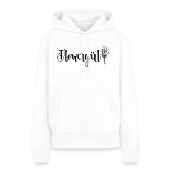 Flowergirl (different colours) - Frauen Premium Bio Hoodie - Weiß - Vorne - Julia (174cm)