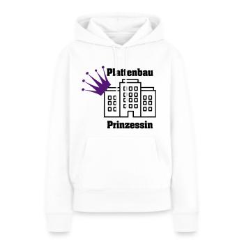 Plattenbauprinzessin 1 0 - Frauen Premium Bio Hoodie - Weiß - Vorne - Julia (174cm)