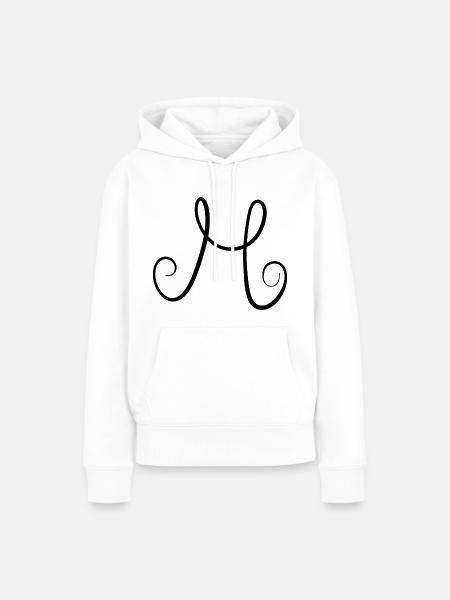 M - Frauen Premium Bio Hoodie - Weiß