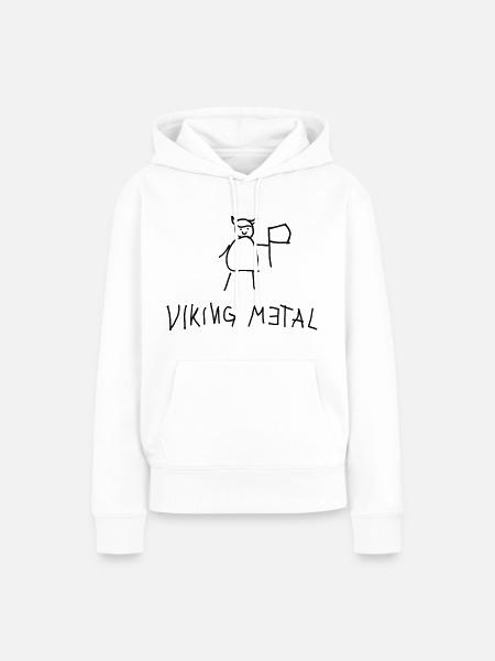 Viking Metal - Frauen Premium Bio Hoodie - Weiß
