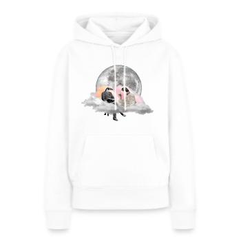Tea Time Surreal - Frauen Premium Bio Hoodie - Weiß - Vorne - Julia (174cm)