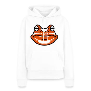 Waldfreunde Frosch - Frauen Premium Bio Hoodie - Weiß - Vorne - Julia (174cm)