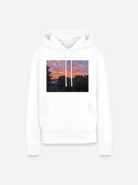 Sonnenuntergang - Frauen Premium Bio Hoodie - Weiß