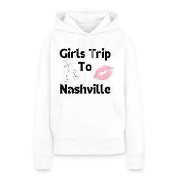 Voyage entre filles à Nashville pour enterrement de vie de jeune fille - Sweat à capuche Premium bio Femme - blanc - Devant - Julia (174cm)