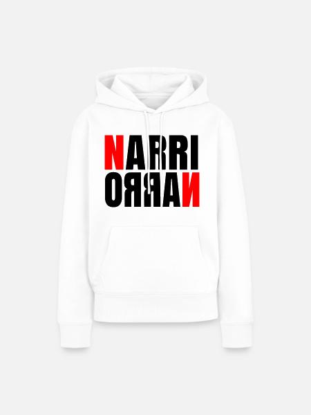 Narri Naro invert - Frauen Premium Bio Hoodie - Weiß