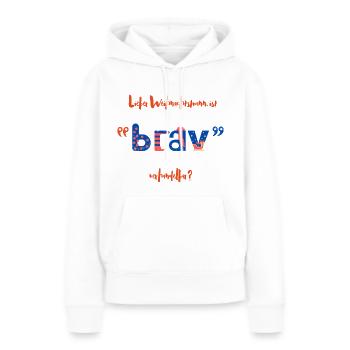 Design de Noël amusant pour tout le monde! - Sweat à capuche Premium bio Femme - blanc - Devant - Julia (174cm)