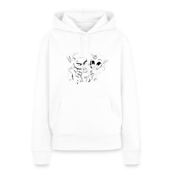 SPIELE!! - Frauen Premium Bio Hoodie - Weiß - Vorne - Julia (174cm)