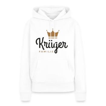 Krüger-Familie - Frauen Premium Bio Hoodie - Weiß - Vorne - Julia (174cm)