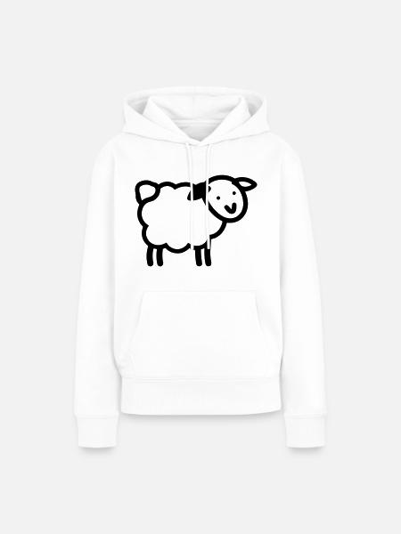 Schaf - Frauen Premium Bio Hoodie - Weiß