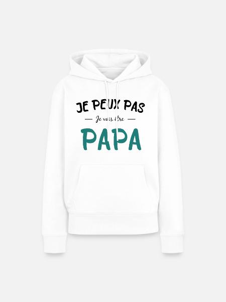 Ich werde Vater - Frauen Premium Bio Hoodie - Weiß