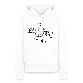 Les Iles du capvert - Sweat à capuche Premium bio Femme - blanc - Devant - Julia (174cm)