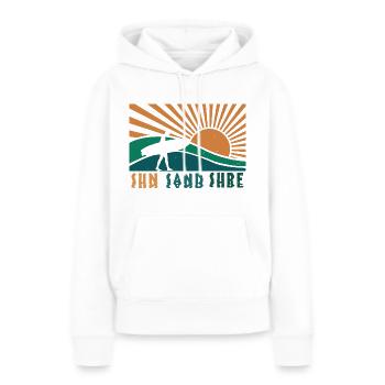 SUN SAND SURF 2 - Frauen Premium Bio Hoodie - Weiß - Vorne - Julia (174cm)
