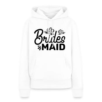 Bräute gemacht - Frauen Premium Bio Hoodie - Weiß - Vorne - Julia (174cm)