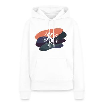 Zahlen Schule Mathe - Frauen Premium Bio Hoodie - Weiß - Vorne - Julia (174cm)