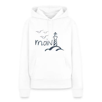 Moin - Women’s Premium Organic Hoodie - white - Front - Julia (174cm)