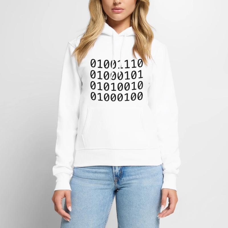 Binärcode (NERD) Frauen Premium Bio Hoodie