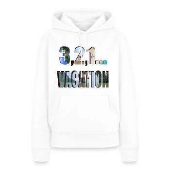 FERIEN - Frauen Premium Bio Hoodie - Weiß - Vorne - Julia (174cm)