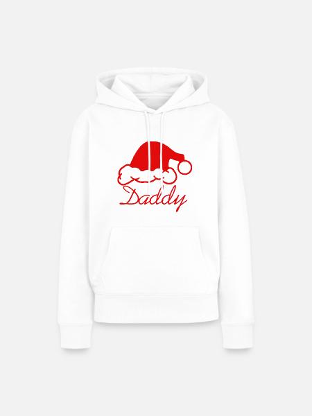 daddy - Frauen Premium Bio Hoodie - Weiß