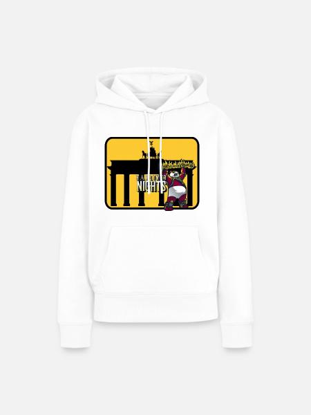 Bärliner nights - Frauen Premium Bio Hoodie - Weiß