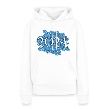 Water drops 2024 - Women’s Premium Organic Hoodie - white - Front - Julia (174cm)