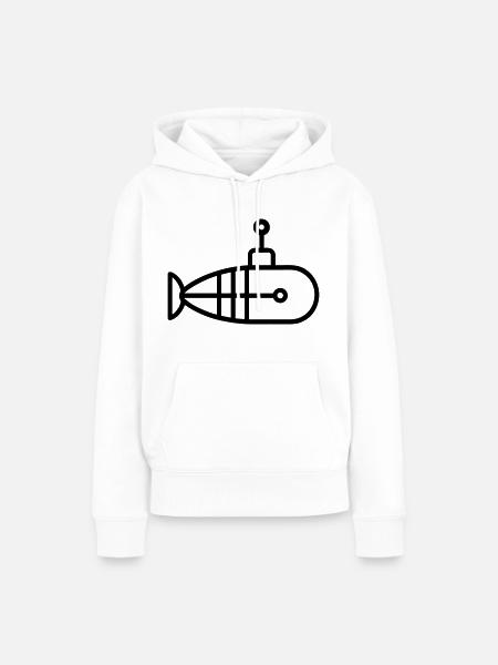 U-Boot-Boot - Frauen Premium Bio Hoodie - Weiß