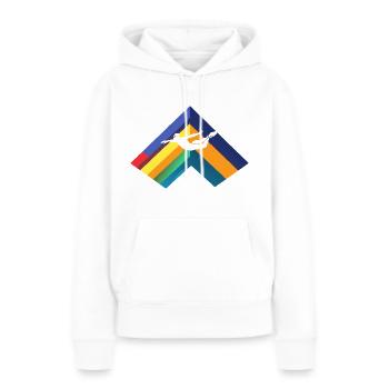 Schwimmer Schwimmen - Frauen Premium Bio Hoodie - Weiß - Vorne - Julia (174cm)