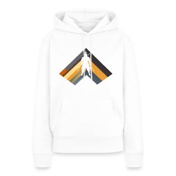 Samurai Ninja Schwert - Frauen Premium Bio Hoodie - Weiß - Vorne - Julia (174cm)