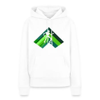Cyborg Robotik Maschine - Frauen Premium Bio Hoodie - Weiß - Vorne - Julia (174cm)