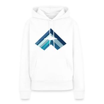 Invasion de missiles OVNI - Sweat à capuche Premium bio Femme - blanc - Devant - Julia (174cm)