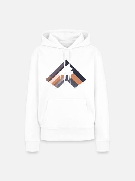Klavier Instrument Sinfonie - Frauen Premium Bio Hoodie - Weiß
