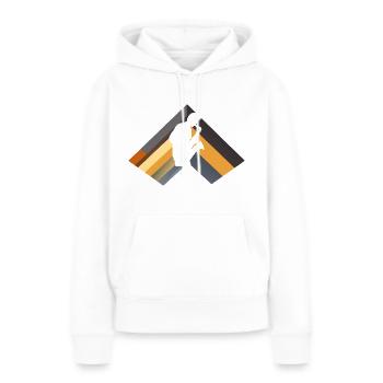 Instrument à vent Saxophone Brass Band - Sweat à capuche Premium bio Femme - blanc - Devant - Julia (174cm)