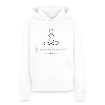 It's so nice not to give a fuck - Women’s Premium Organic Hoodie - white - Front - Julia (174cm)