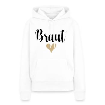 JGA 22 Braut Shirt - Frauen Premium Bio Hoodie - Weiß - Vorne - Julia (174cm)