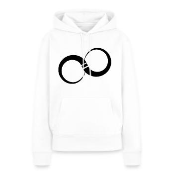 Whatever - Frauen Premium Bio Hoodie - Weiß - Vorne - Julia (174cm)