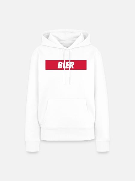 Bier - Frauen Premium Bio Hoodie - Weiß