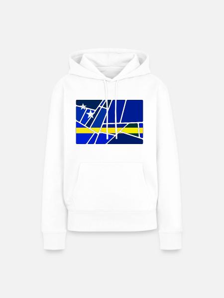 Curaçao - Frauen Premium Bio Hoodie - Weiß