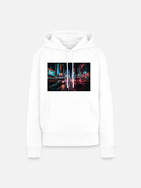 Stadt - Frauen Premium Bio Hoodie - Weiß