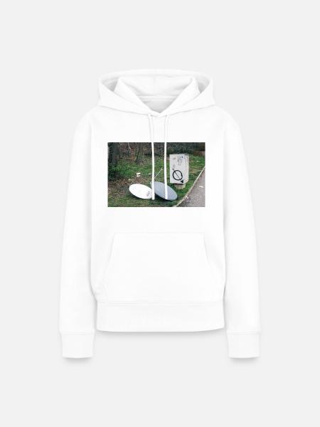 Kein Empfang - Frauen Premium Bio Hoodie - Weiß