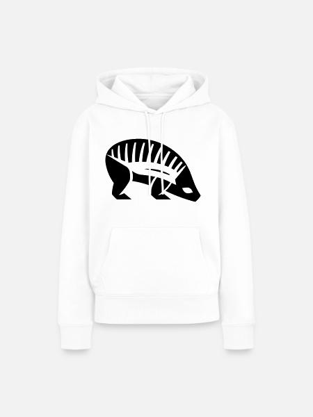 Gürteltier - Frauen Premium Bio Hoodie - Weiß