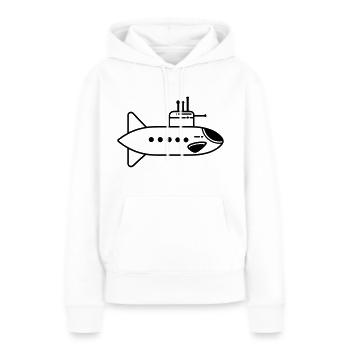 U-Boot-Boot - Frauen Premium Bio Hoodie - Weiß - Vorne - Julia (174cm)