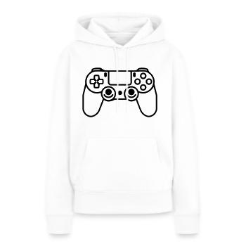 Videospiel-Controller - Frauen Premium Bio Hoodie - Weiß - Vorne - Julia (174cm)