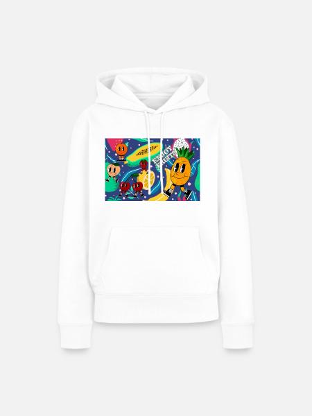 Enjoy Fruits - Sommerdesign - Frauen Premium Bio Hoodie - Weiß