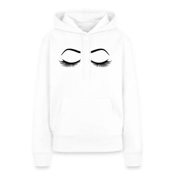 Cils - Sweat à capuche Premium bio Femme - blanc - Devant - Julia (174cm)